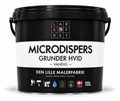 Microdispers Grunder Hvid vandig, 10 liter spand fra Den Lille Malerfabrik